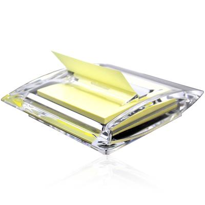 GemRich Pop-Up Sticky Note Holder, Sticky Note Case, Post-it Note Case, Memo Holder, Desk Organizer, Stylish Acrylic