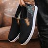 Lightweight Soft-soled Breathable Canvas Shoes New Ethnic Style One-pedal Embroidered Cloth Shoes Versatile Old Beijing Men's Cloth Shoes