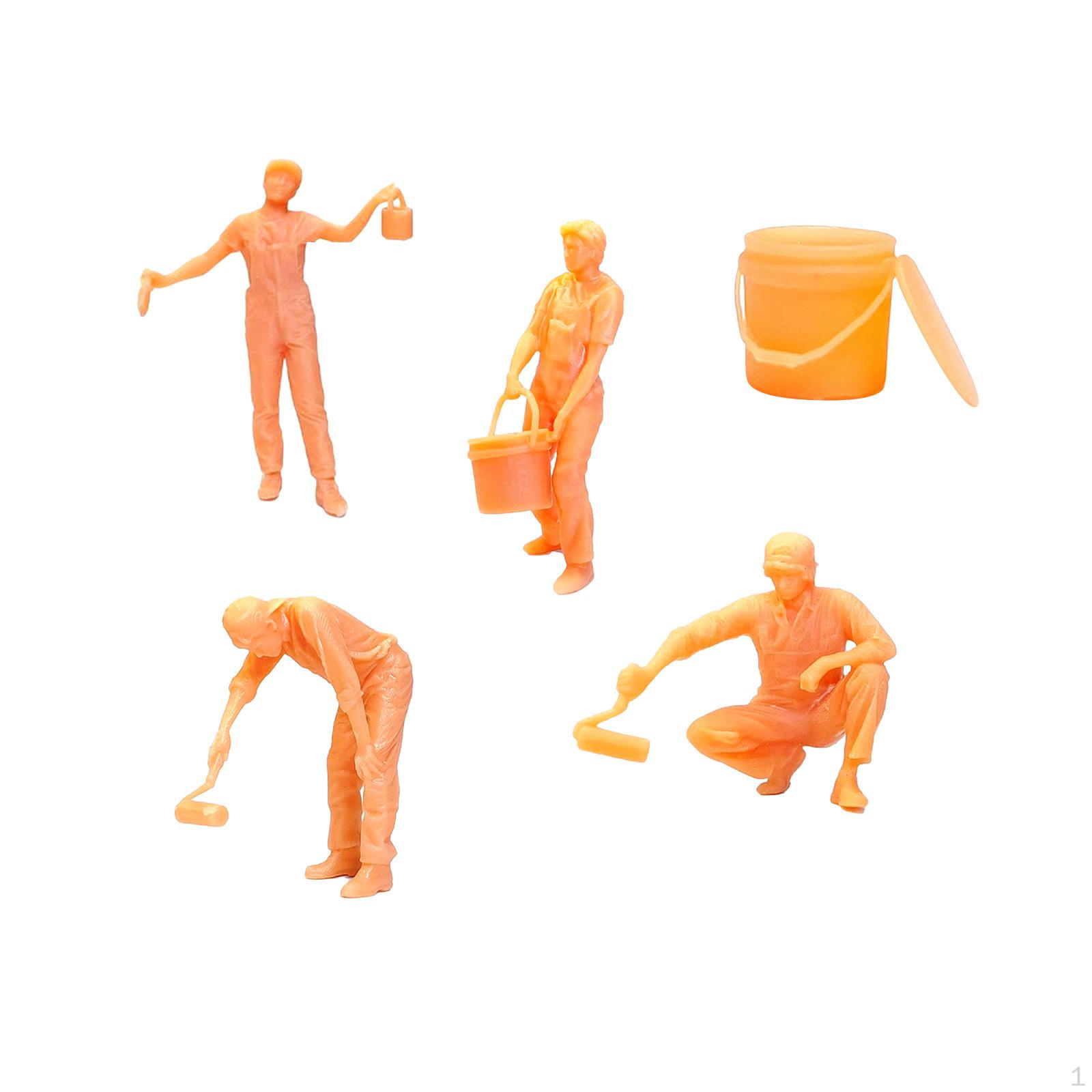 1/64 Resin Figures Figure Bucket Scenery Landscape Layout for DIY Scene Garden Diorama