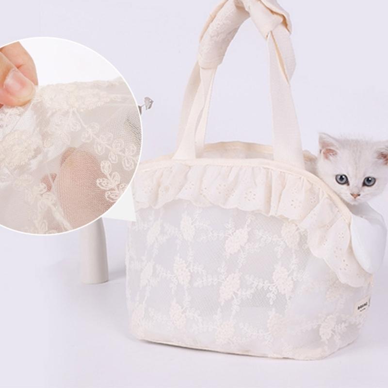 Small Dog Carrier Tote Bag for Travel Soft Shoulder Bag Large Capacity