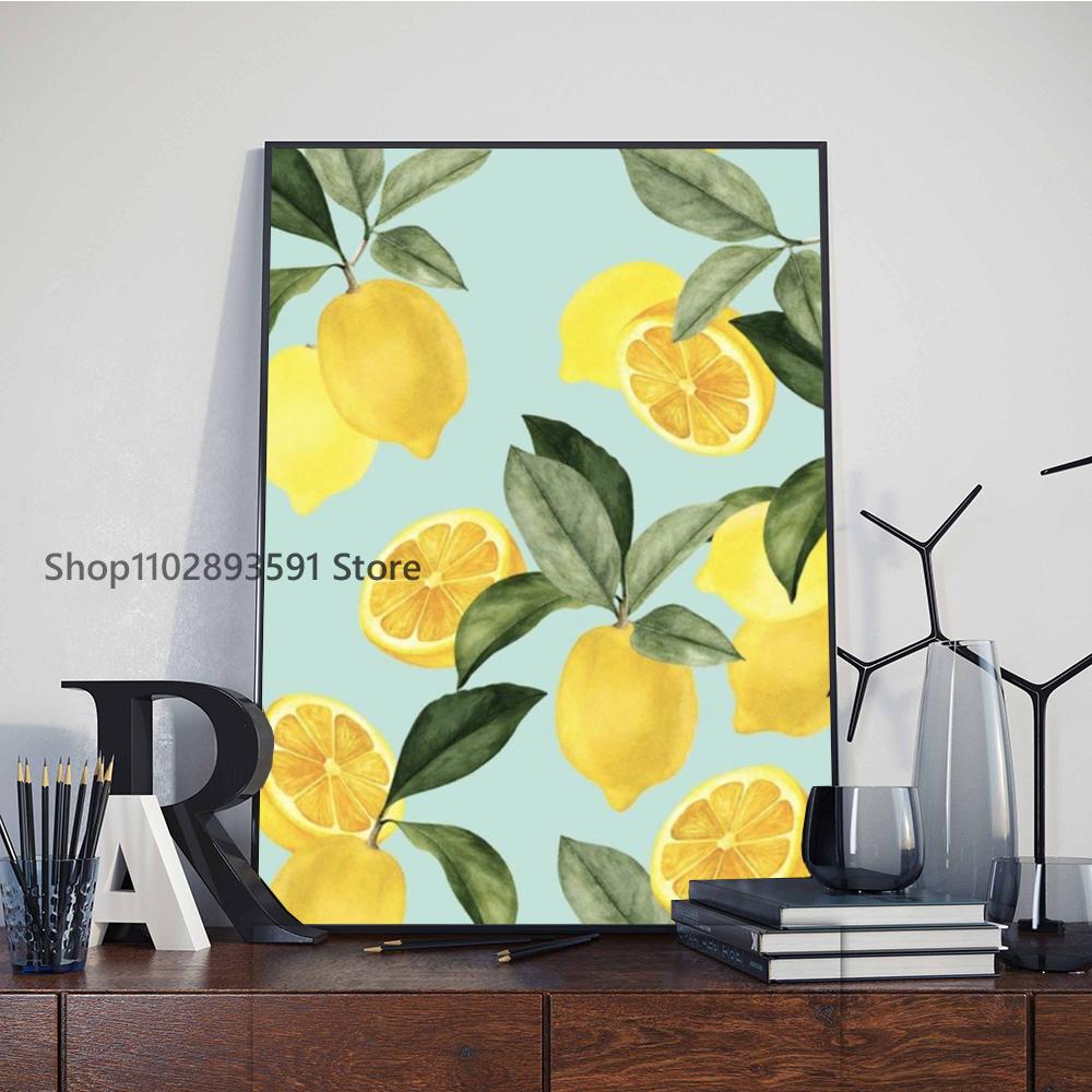 1ks La Dolce Vita Citronový Plakát Papírový Tisk Domácí Ložnice Vstup Bar Kavárna Umělecká Malba Dekorace