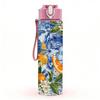 1PC Citrus Fruit Blue Floral Art Print 750ml Color Plastic Sports Water Bottle Leakproof Flip Straw Lid Suitable for Sports Office Home Use