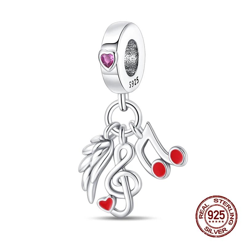 Music Lovers Earphone Tapeguitar Sax Musical Charms Beads Fit Copper Bracelets Diy Jewelry Women Party Gift