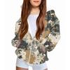 Children's Fashion Christmas Printed Long Sleeved Hooded Sweatshirt Girls' Hoodie Jacket