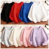 Lässiger Kinder-Einfarbiger Sweatshirt-Pullover Frühling Herbst Rundhals Grafik-Hoodie Junge Mädchen Kinder Hoody