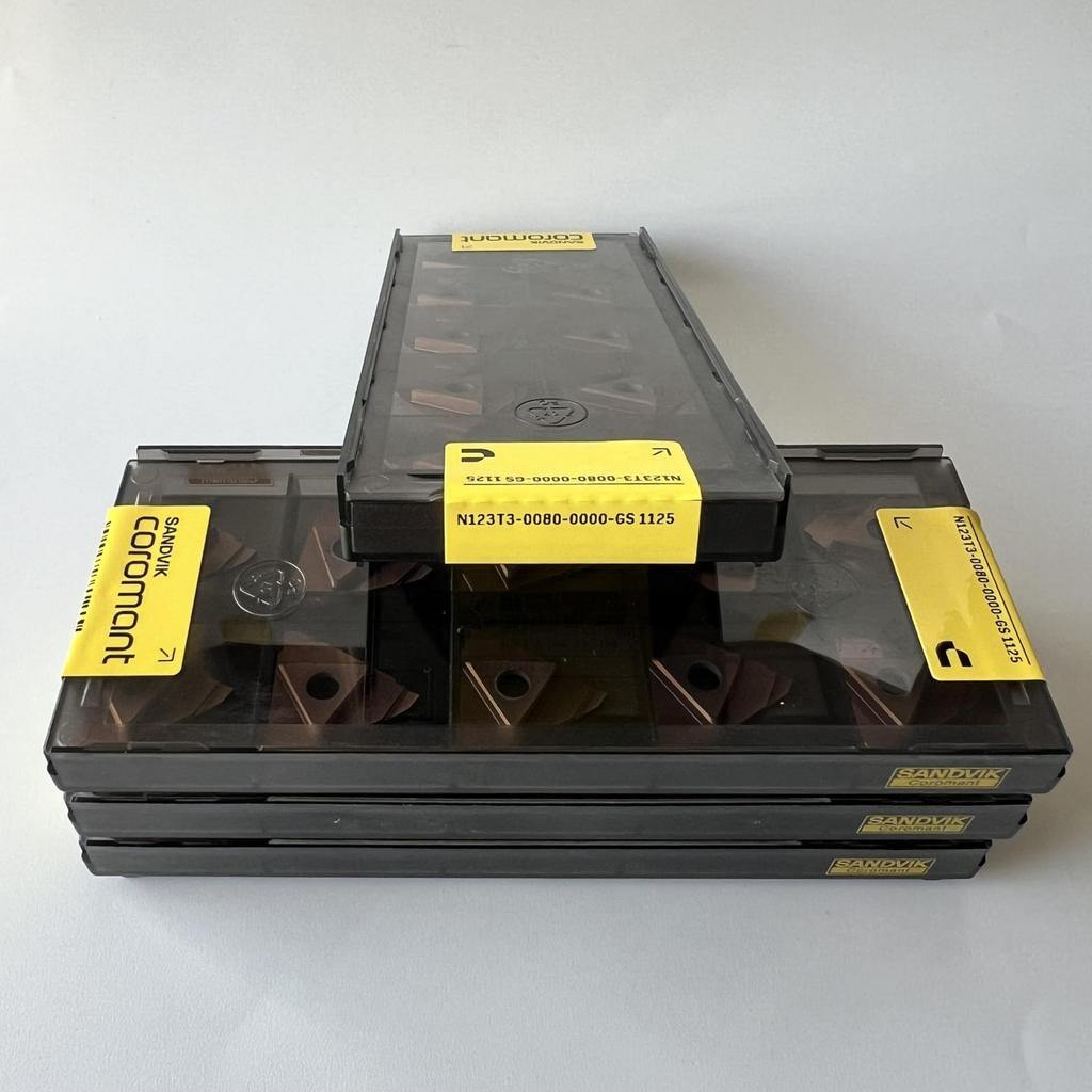 Sandvik / N123T3-0080-0000-GS 1125 / Original Swedish Hard Alloy Blade 10 Pcs