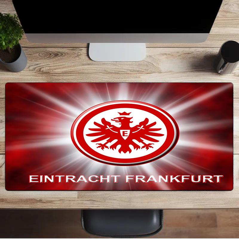 Flaming Heart Frankfurt Emblem Mouse Pad, Gaming Mouse Pad, Keyboard Pad, Desk Decor for Computer Notebook Fan Gift Birthday Gift