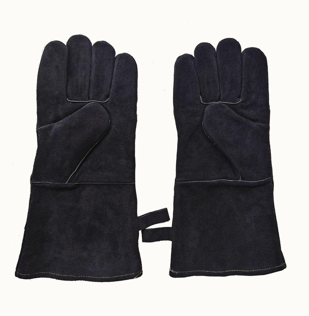 Cowhide Heat-Resistant Gloves - 500°F Welding, BBQ, Camping, Anti-Scald, Insulated Labor Protection