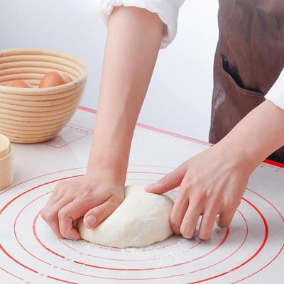 Silicone Baking Mat Pastry Rolling Kneading Pad Kitchen Crepes Pizza Dough Non-Stick Pan Pastry Mat