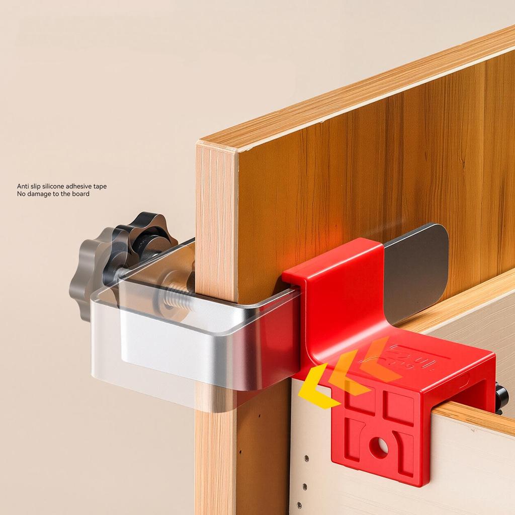 1Pair Adjustable Drawer Fixing Clip High Drawer Panel Quick Installation Clamp Furniture Large Panel Mounting Auxiliary Tool Jig