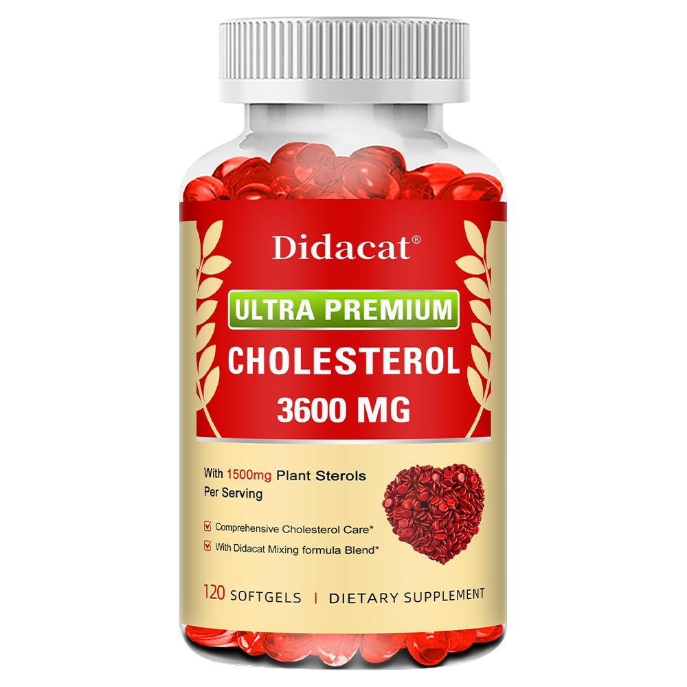 Limpieza de Colesterol Protege Arterias Control de Colesterol Corazón 120 Cápsulas