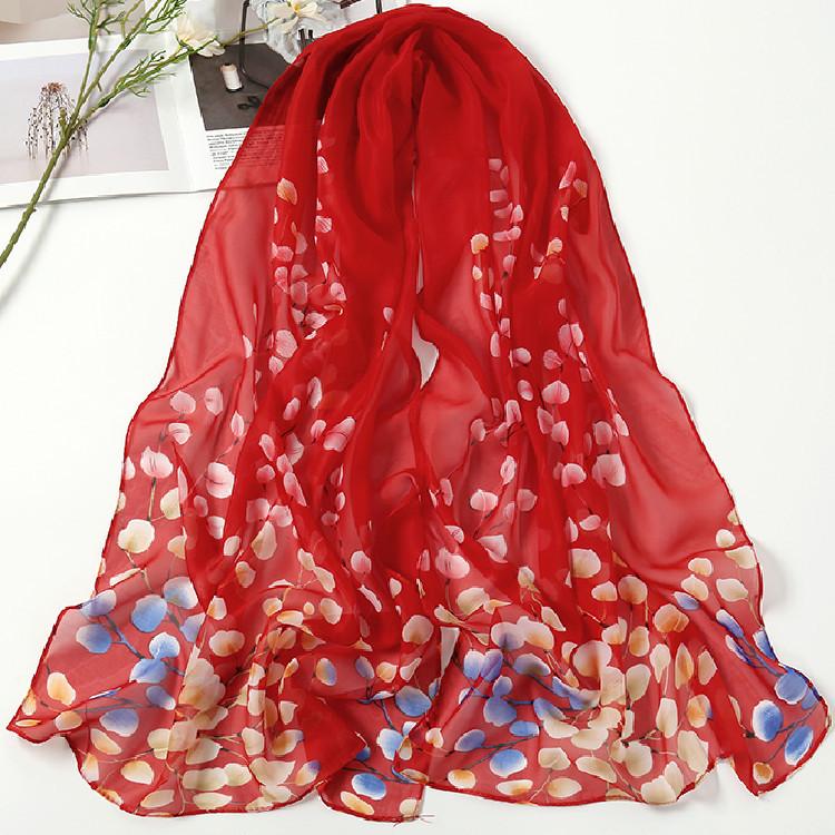 Spring/Summer New Women'S Silk Scarf 50 * 160cm Simulated Silk Twill Square Scarf Fashion Printed Large Square Scarf Professional Scarf