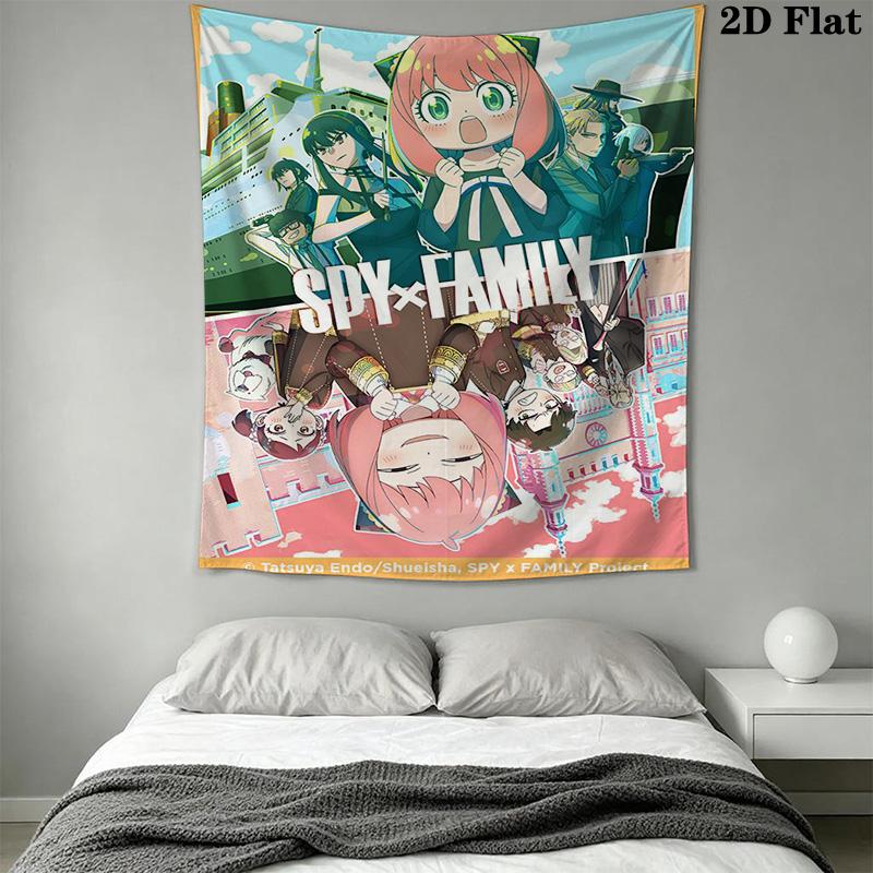 Anime Characters Tapestry Vibrant Wall Decor Tapestry Fashion Print Wallmounted Christmas Gift Background Cloth Soft