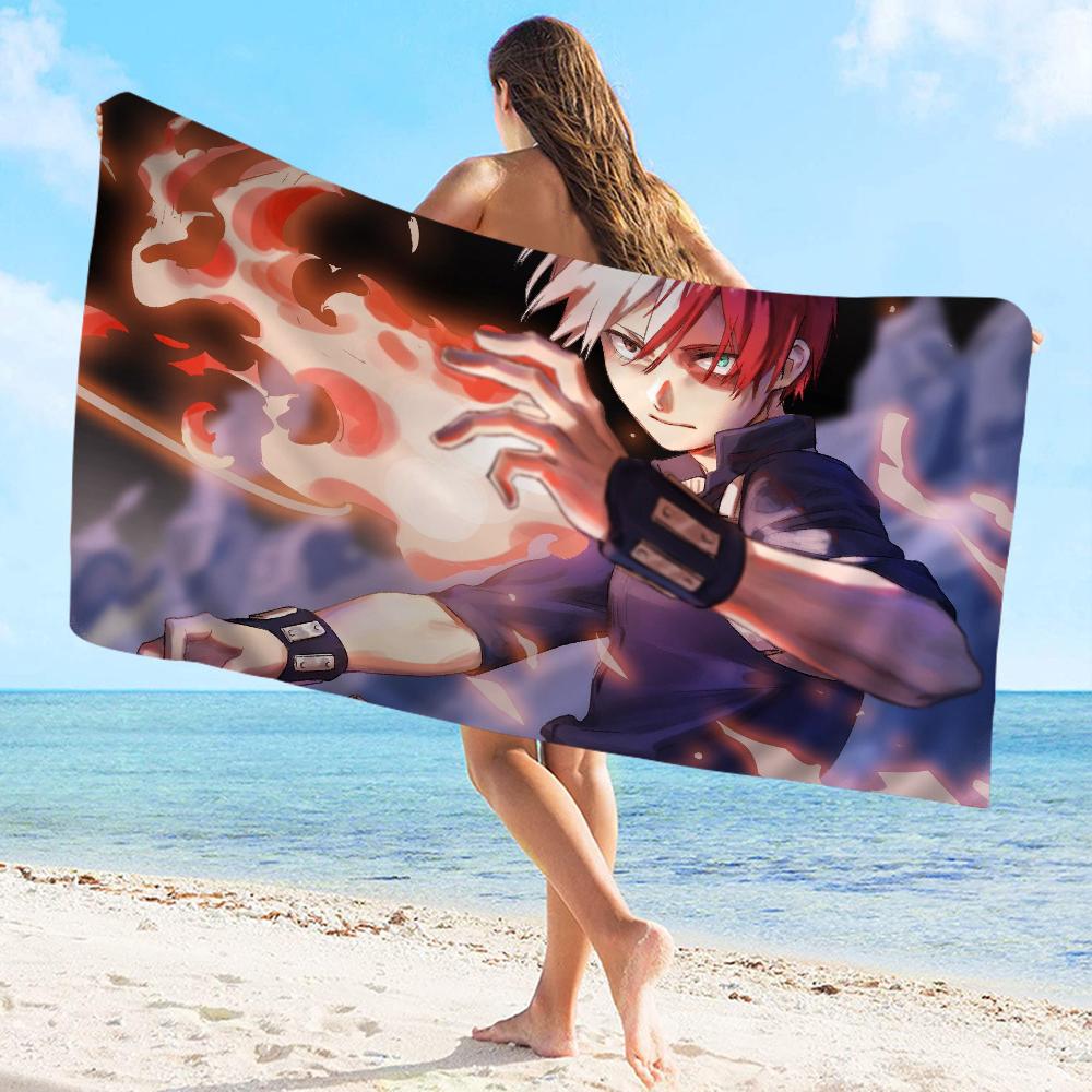 My Hero Academia Towel Microfiber Beach Towel Absorbent Quick Dry Soft Yoga Swimming Resort Mountain Climbing Towel