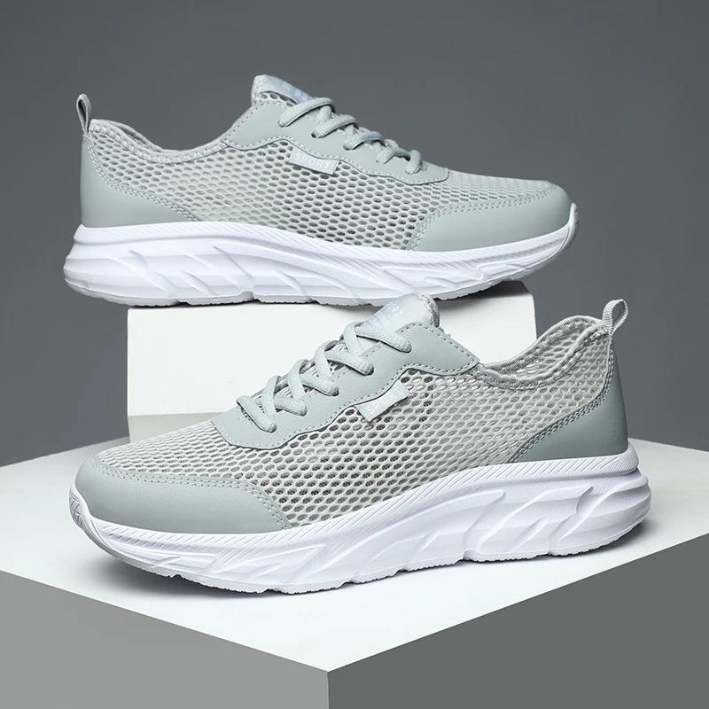 Sneakers Men 2024 Summer Mesh Breathable Lightweight Comfortable Summer Outdoor Walking Shoes Mens Running Sports Shoes Male