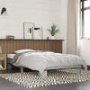 VidaXL Bed Frames Sonoma Grey 100x200 Cm Engineered Wood and Metal, Bed, Guest Bed, Single Bed 845870