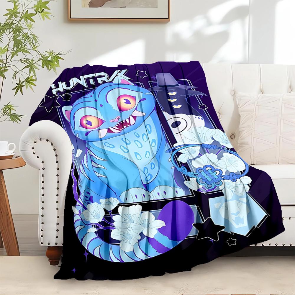 

K-POP Anime Girls Group - Four Seasons Soft Warm Blanket - All-Season Thick Knit Polyester Bedspread for Bed, Camping, Travel - Perfect Gift 100x150cm