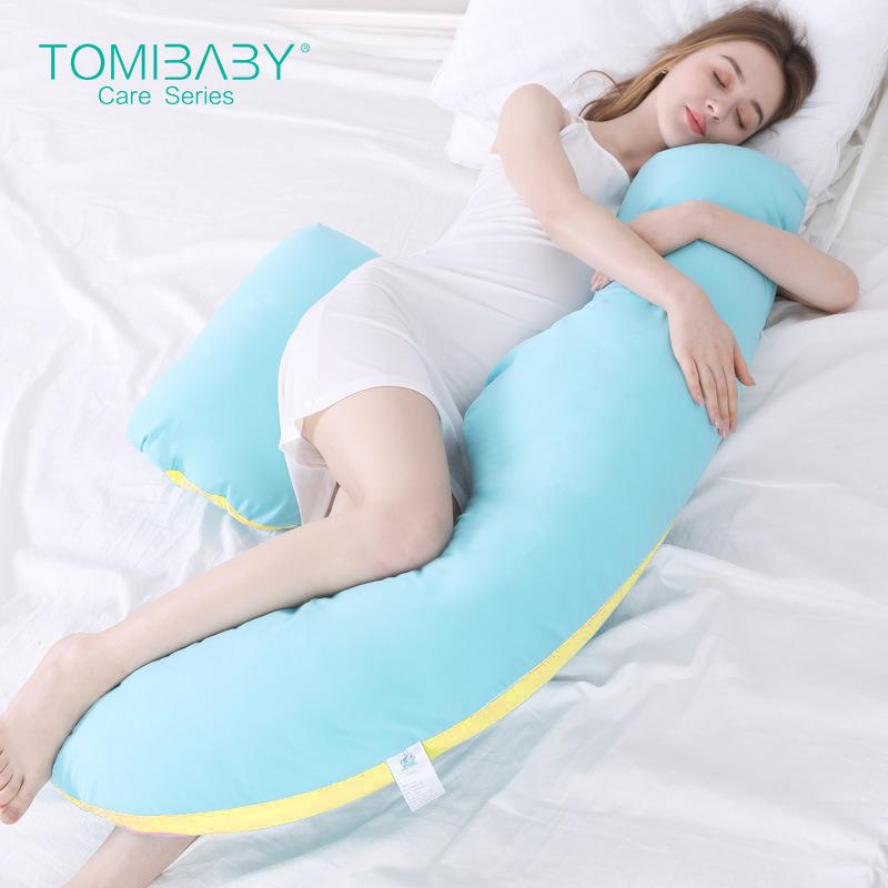 Maternity Pillows for Pregnant Women Protect Neck Waist Abdomen Legs Hand Women Pregnant Side Sleepers Pillow U Shape коричневый