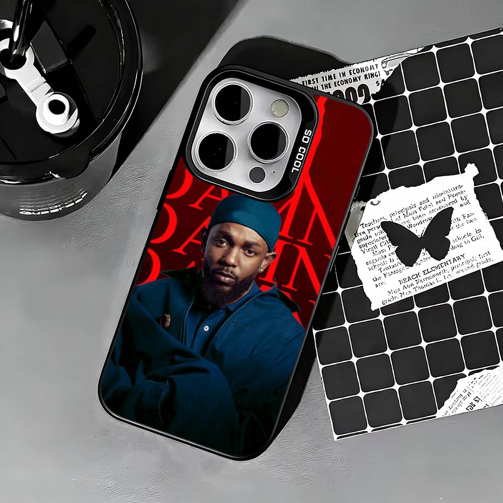 Rapper Kendrick Lamar Phone Case For iPhone 17,16,15,14,13,12,11 Plus,Pro Max,XS,Colored silver phone case iPhone11PROMAX