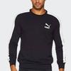 Puma Metallic Gold Logo Crew Neck Sweatshirt Men Tops Black 577584-01