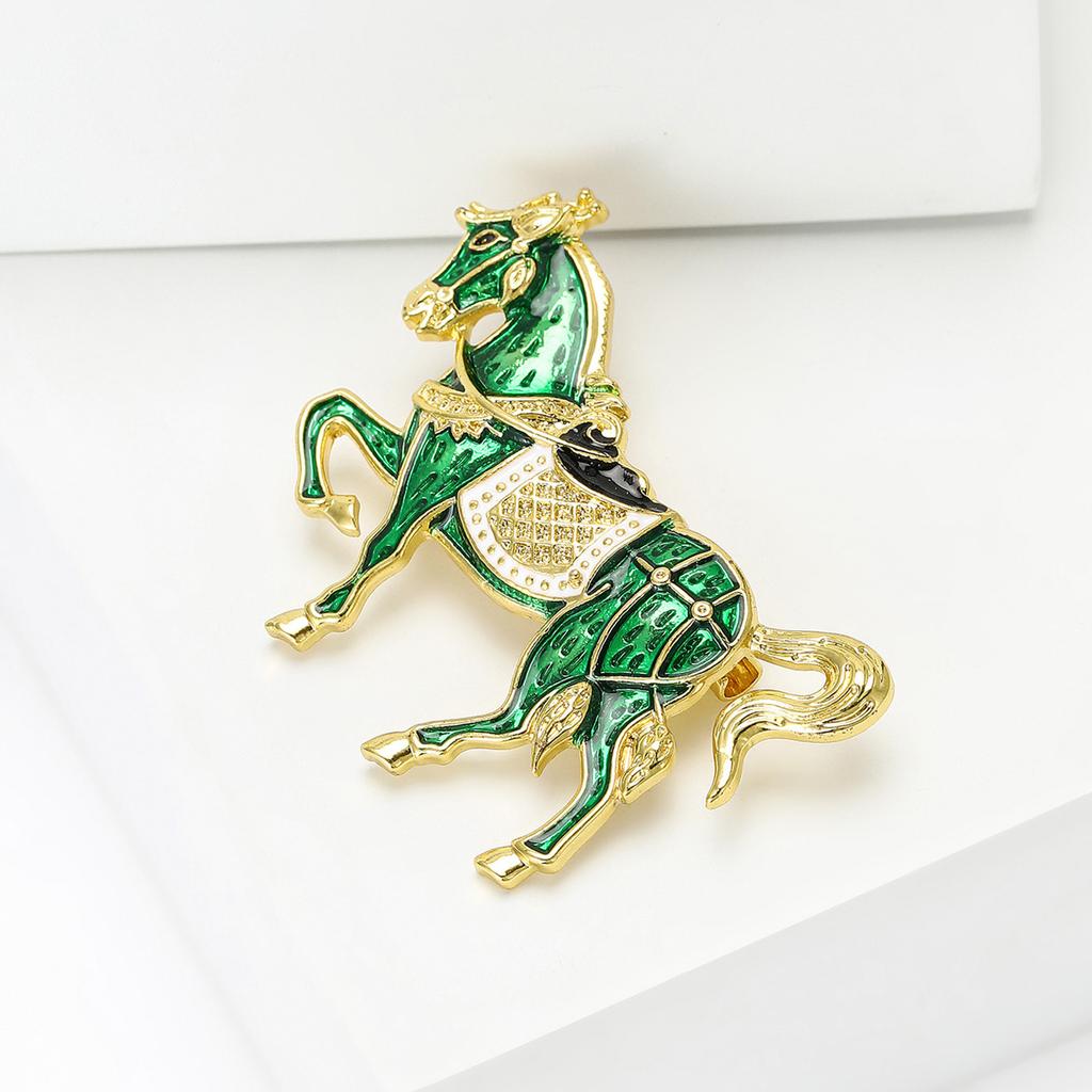 Enamel Horse Brooch for Women Animal Lapel Pins Party Accessories Valentine's Day Gifts