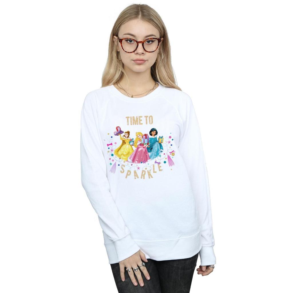 Disney Womens/Ladies Princess Time To Sparkle Sweatshirt