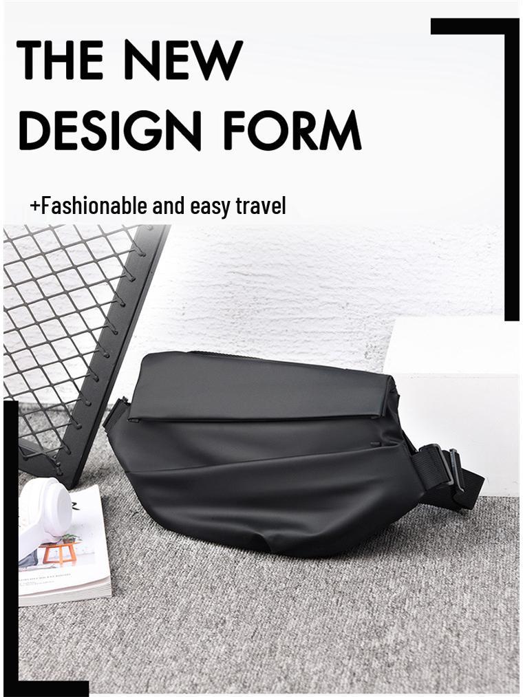 Herren Trendige Motorrad-Brusttasche mit großem Fassungsvermögen und Magnetverschluss