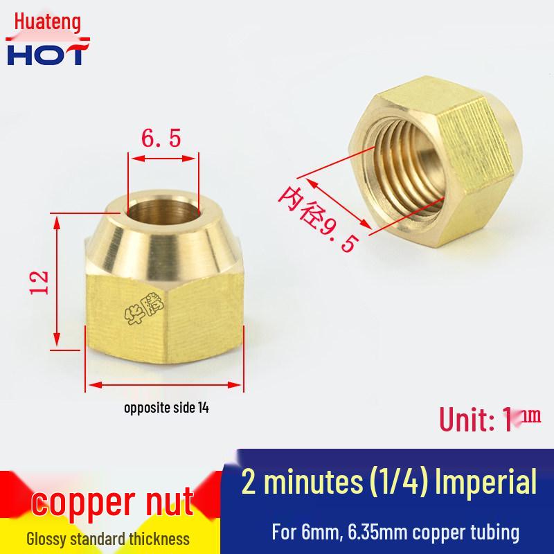 Imperial Copper Flared Lock Nut for Pipe & Air Conditioning Accessories