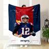 "Patriots Player Graphic Warm quiltDesign - Flannel Blanket for Bedroom, Living Room, Sofa, and Nap Sofas"