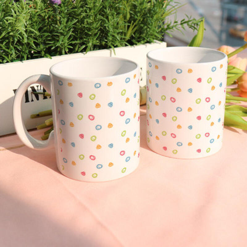 cc614-Design Mug 2p-Colorful Circle Pattern