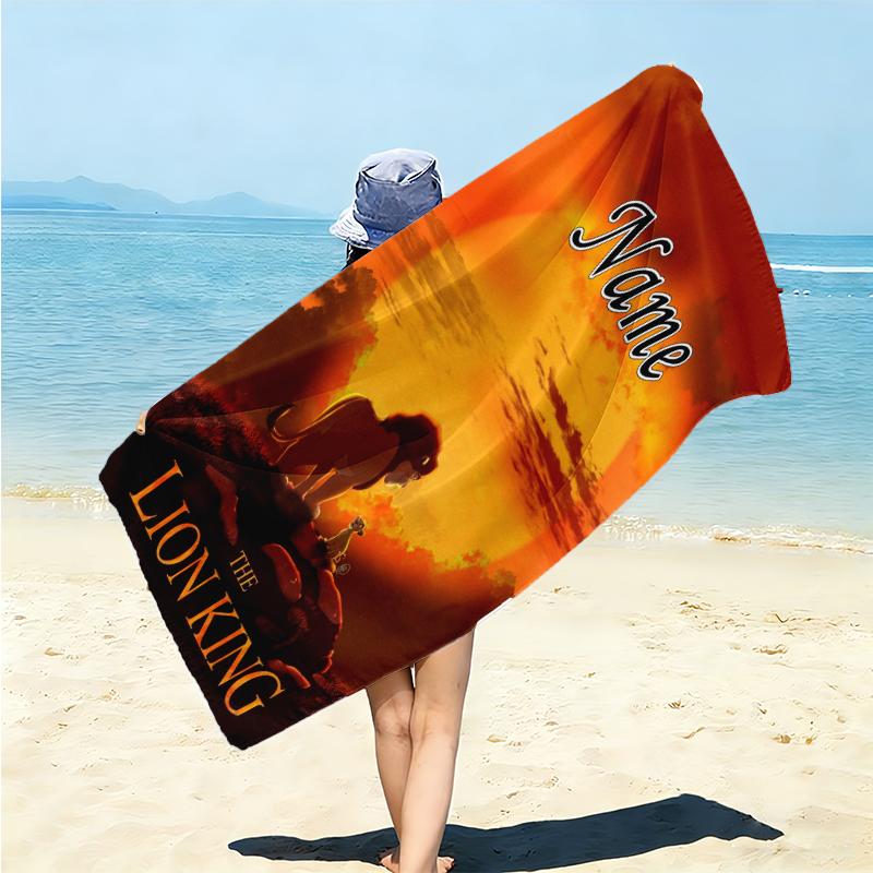 Personalized Love Sky Beach Towel Microfiber Beach Towel Thin Absorbent for Beach Swimming Yoga Bath Sports. 0910228