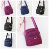 Five-layer Zipper Crossbody Bag Nylon Small Phone Bag Trendy Shoulder Bag  Cosmetic Bag
