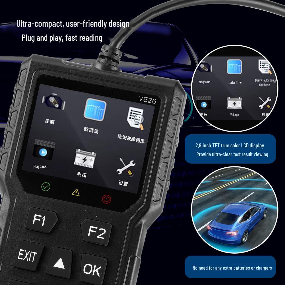 2025 Enhanced OBD2 Car Fault Diagnostic Tool & Light Reset Decoder