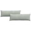 Sofa Cushions 2 Pieces Light Grey 120 X 40 Cm Cord Fabric