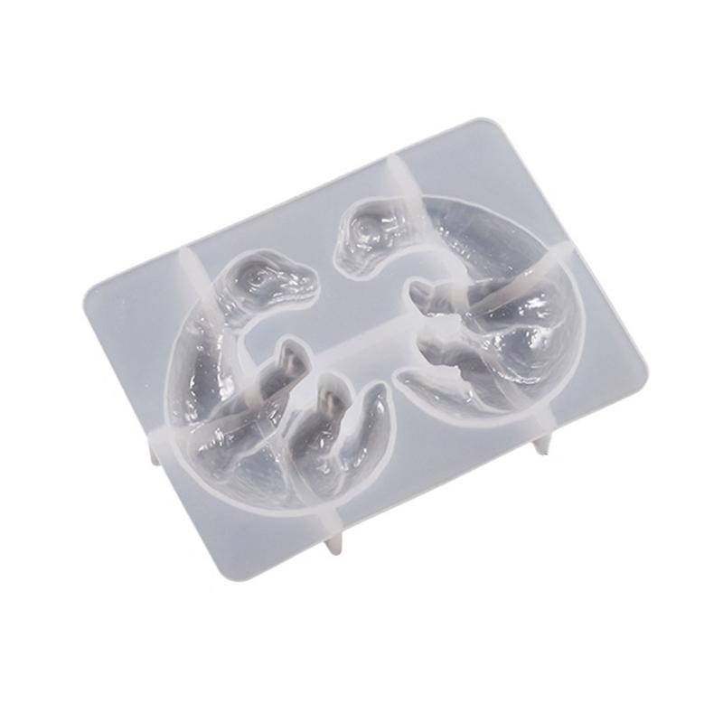 3D Dragon Egg Resin Molds Silicone Keychain Mold,3D Animal Ornaments Mold Dragon Egg Night Light Mold for DIY Crafts