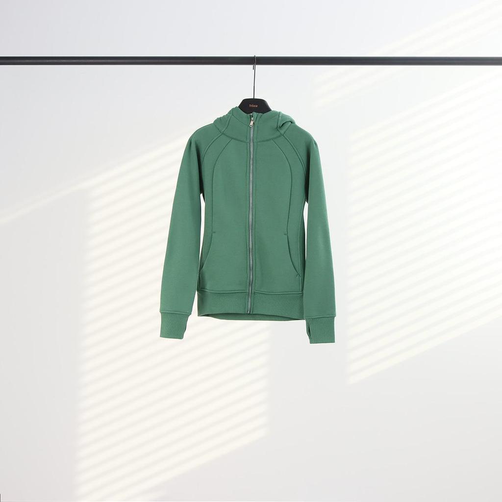 Women's Scuba Slim-fit Full Zip Fleece-lined Hooded Sweatshirt for Casual Sport & Yoga