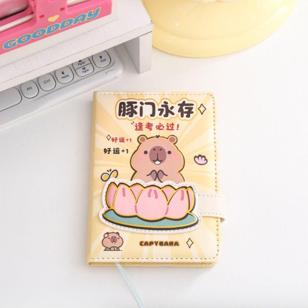 Handbook Capybara Notebook 80pages Notepad Memorandum Portable Memo Reminder Paper  School Supplies
