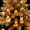 Collectible Duck Figures for Holidays Advent Calendar, 24-Day Christmas Countdown Box with Cute Acrylic Lover Present Toy, Tree Hanging Decor, Holiday