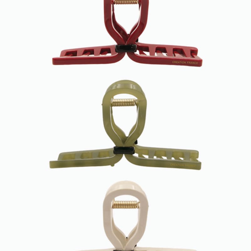 

J.Lauren French Soft Hair Claw Clip H01354 ivory