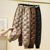 Thicken Warm Down Cotton Ankle-length Pants Casual Thick Fall Winter Quilted Padded Women Pantalones Korean Snow Wear Trouser