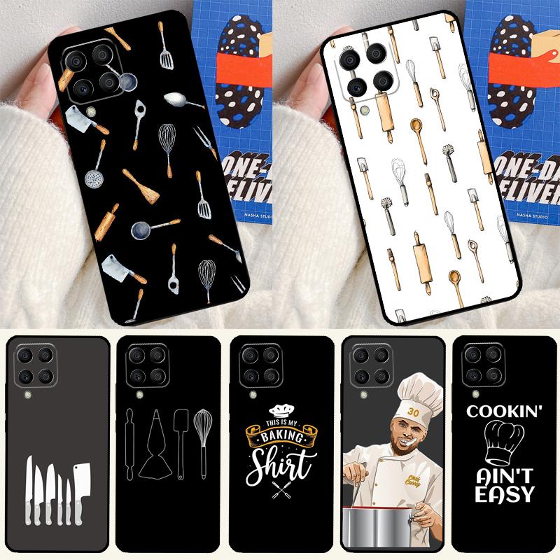 Baking Cook Chef For Samsung Galaxy M31 M51 M33 M13 M23 M53 M15 M55 M14 M34 M54 M20 M30s M32 M52 Phone Case