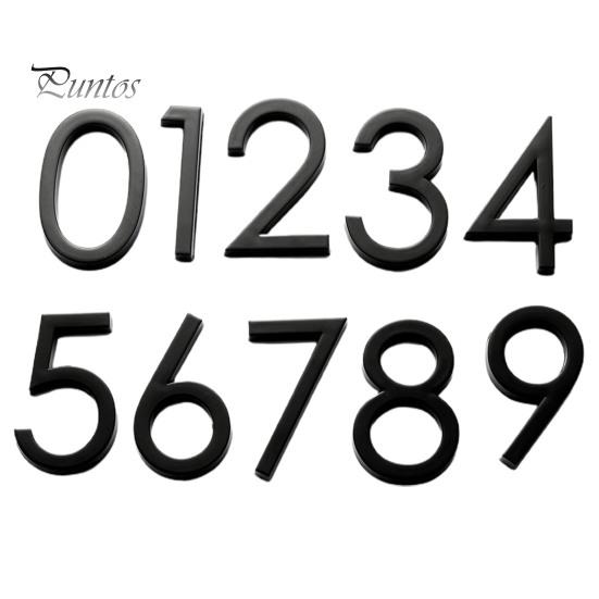 Modern 3D House Numbers Heavy Duty Rust-proof Simple Installation Modern House Address Numbers for Outside Home Front Door