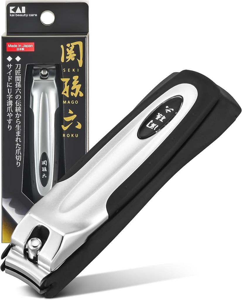 Kai Seki Magoroku Nail Clippers Type 101 M Curved Made in Japan Blade,