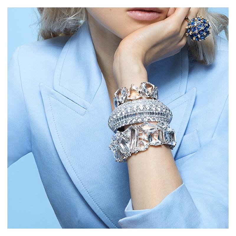 Swarovski Hyperbola wide bracelet 5598342