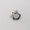 Aqua Chalcedony Gemstone 925 Sterling Silver Women Pendant 0.5" Birthday Gift For Wife CP-43-20