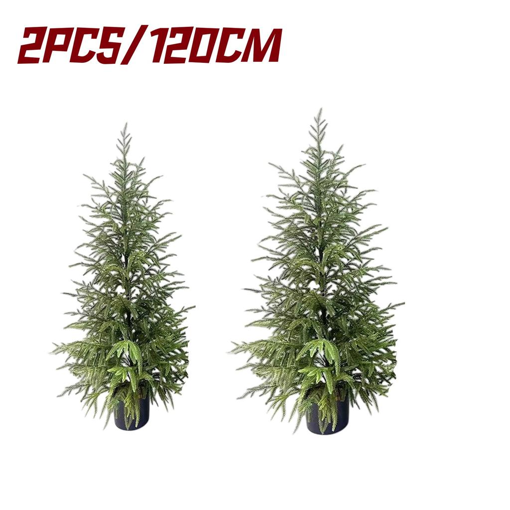 80CM/120CM Norfolk Pine Christmas Tree Front Door Christmas Tree Decoration Artificial Christmas Tree Christmas Decoration