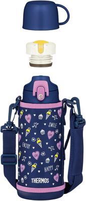 Water Vacuum Insulated Navy Direct Comes with For Going To Kindergarten or School NVPL Bottle, 2-Way Bottle, 0.8L/0.83L, Purple, Drinking,