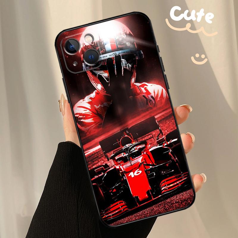 Charles Leclerc 16 F1 Phone Case For iPhone 13 11 12 14 15 16 Pro Max XS X XR 13 12 Mini Plus Coque