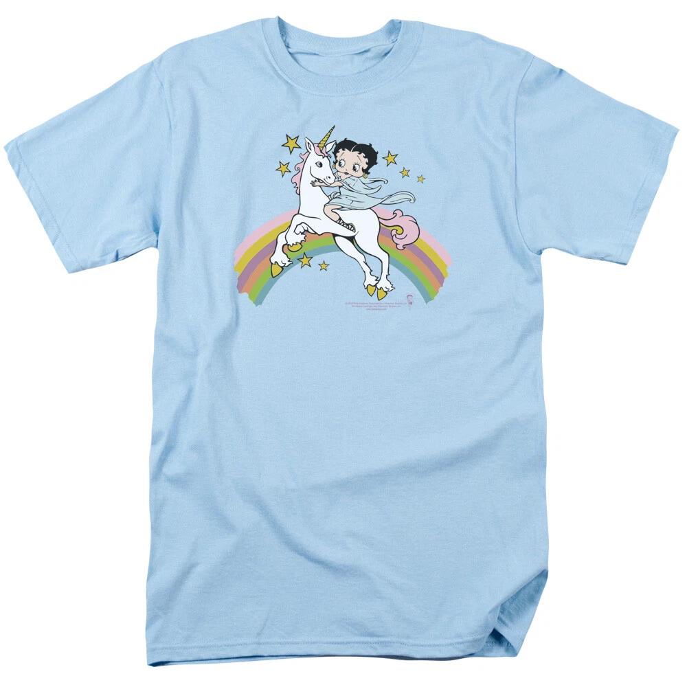 Betty Boop  Unicorn & Rainbows.  T-Shirt - Adult, Child, Toddler XL