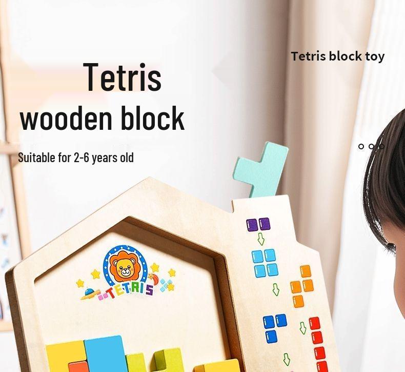 Tetris Blocks 3D Stereo Puzzle Toys for Kids, Ages 3-6 - Ideal Birthday Gift for Boys and Girls
